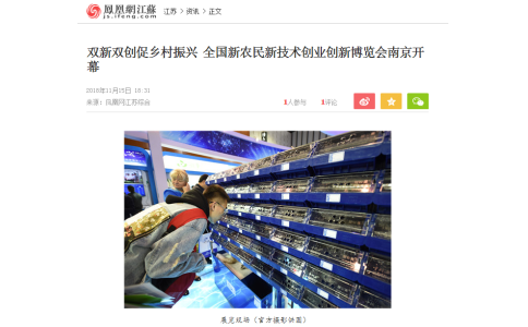 双新双创促乡村振兴 全国新农民新技术创业创新博览会南京开幕---凤凰网